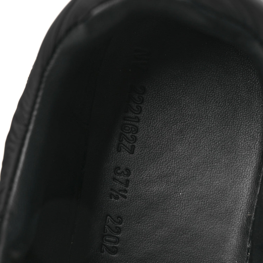 Air Mesh Suede Goatskin Bouncing Sneakers 37.5 Black Orange