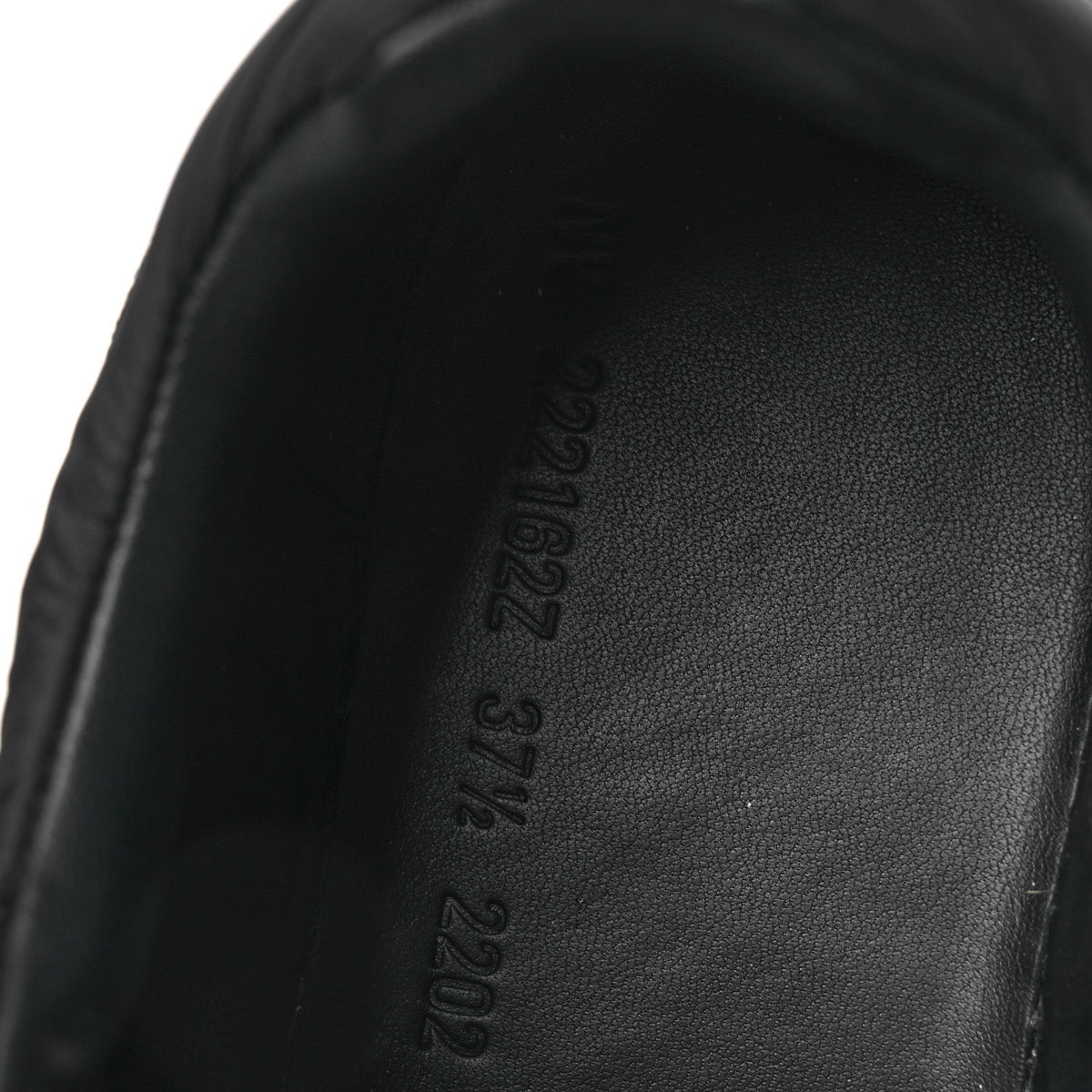 Air Mesh Suede Goatskin Bouncing Sneakers Black Orange