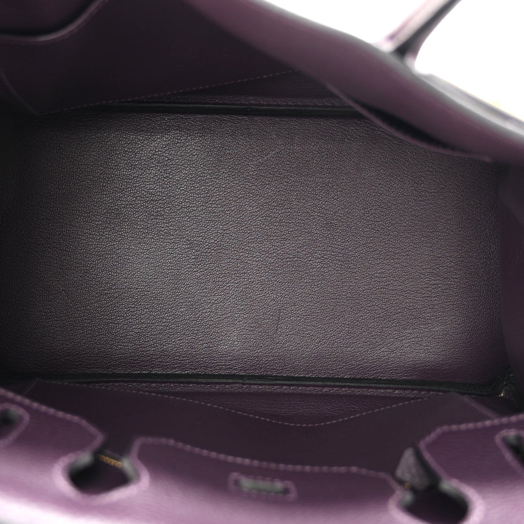 Taurillon Clemence Birkin 30 Raisin