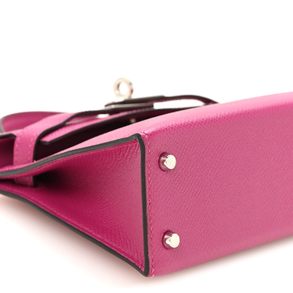 Epsom Mini Kelly Sellier 20 Rose Pourpre