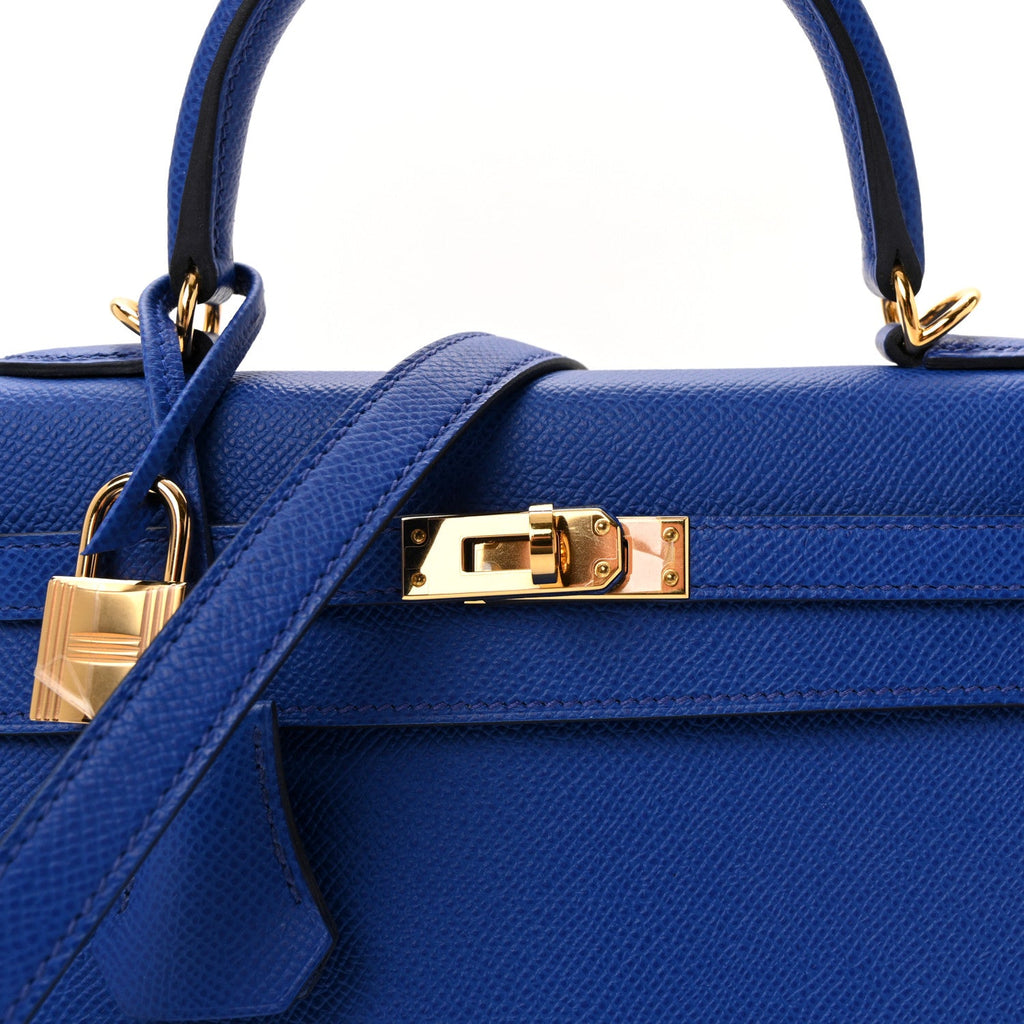 Epsom Kelly Sellier 25 Bleu Royal