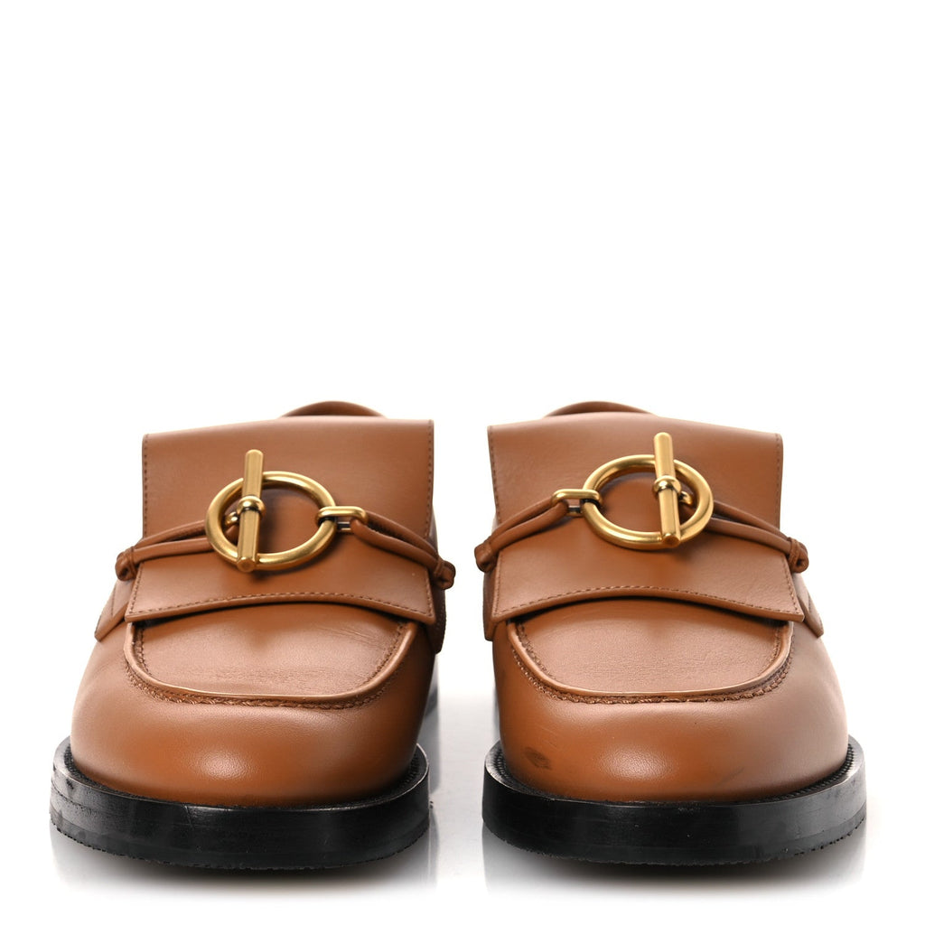 Calfskin Womens Impact Loafers 36 Naturel