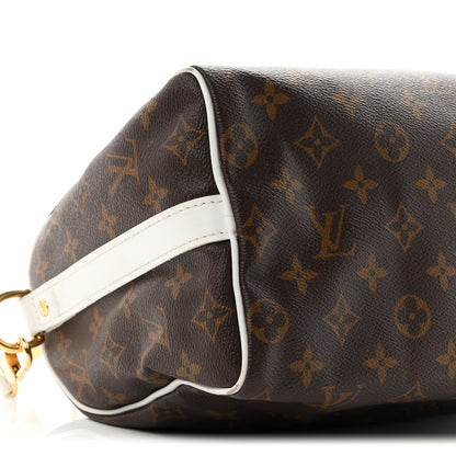 Monogram LV Match Speedy Bandouliere 25 White