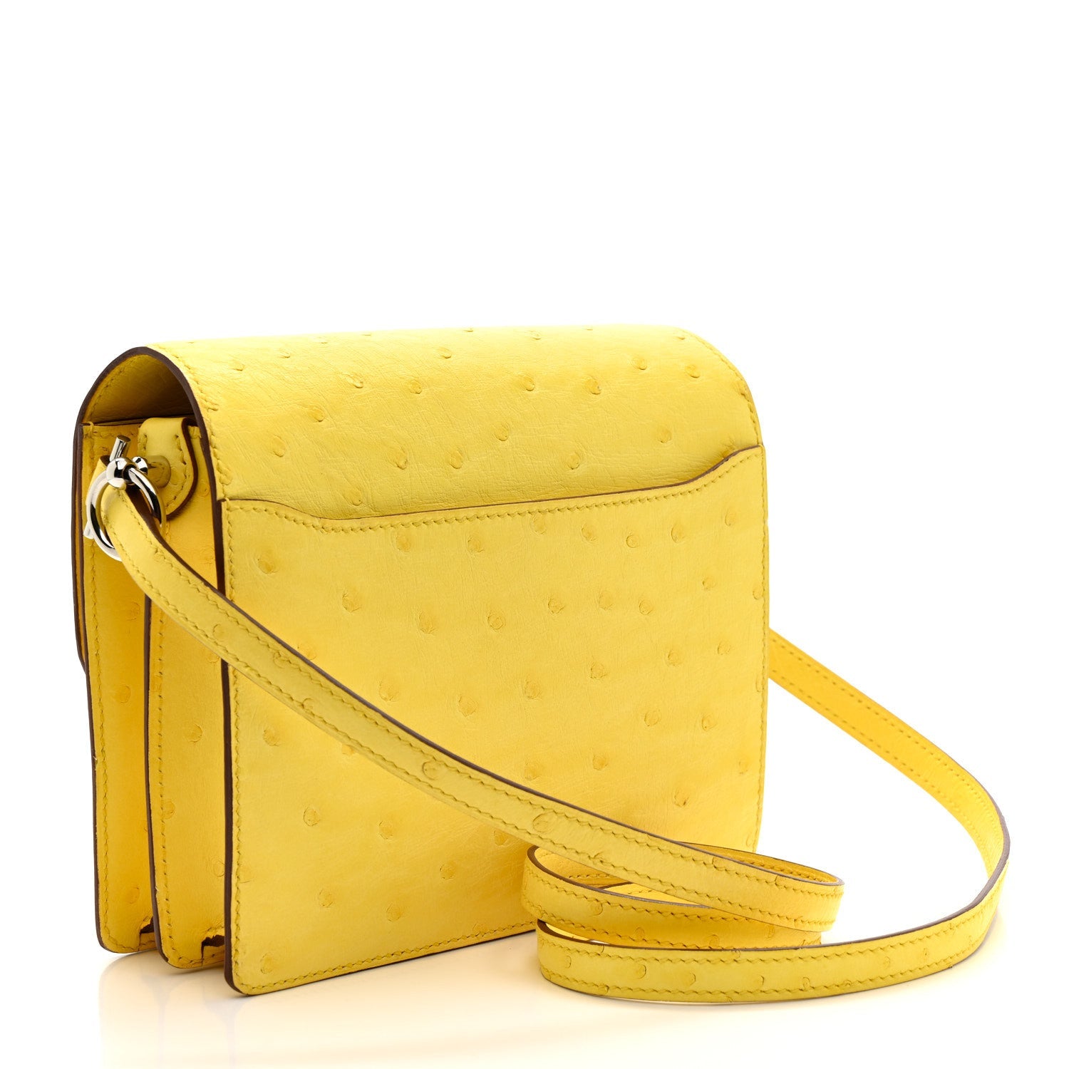 Ostrich Mini Sac Roulis Jaune Citron