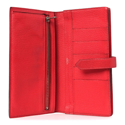 Chèvre Mysore Bearn Gusset Wallet Bougainvillea