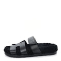 Calfskin Woolskin Womens Chypre Sandals 38 Black