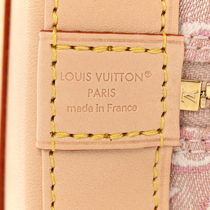 Monogram Embleme Jacquard Alma BB Rose Ruban