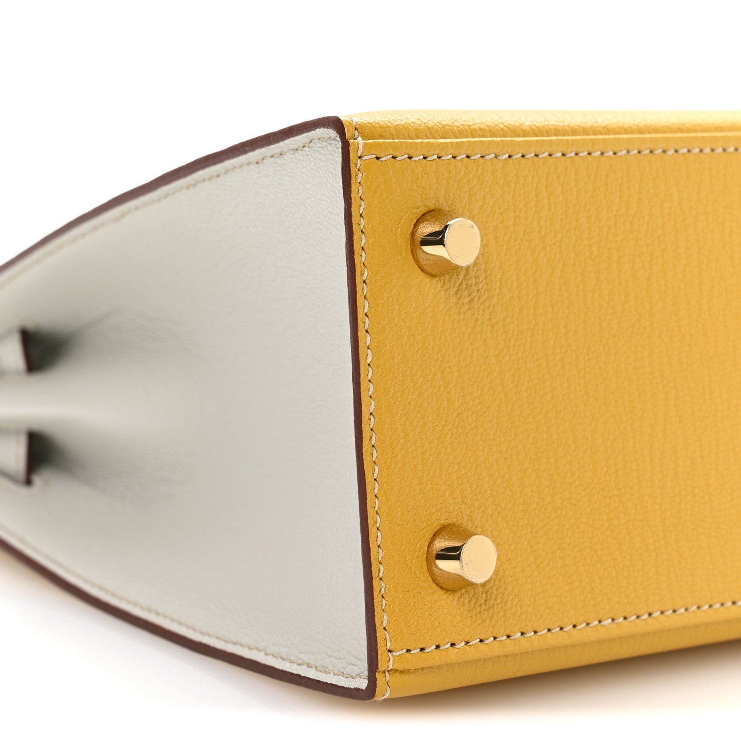 Chevre Mysore Horseshoe Kelly Sellier 25 Jaune Ambre Bleu Glacier