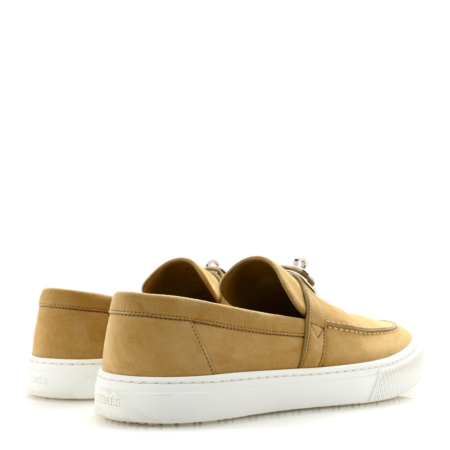 Suede Goatskin Game Slip On Sneakers 41 Beige Lin