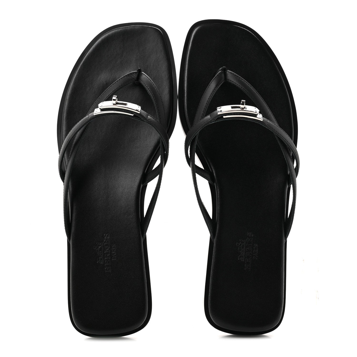 Calfskin Miss Sandals 38 Black