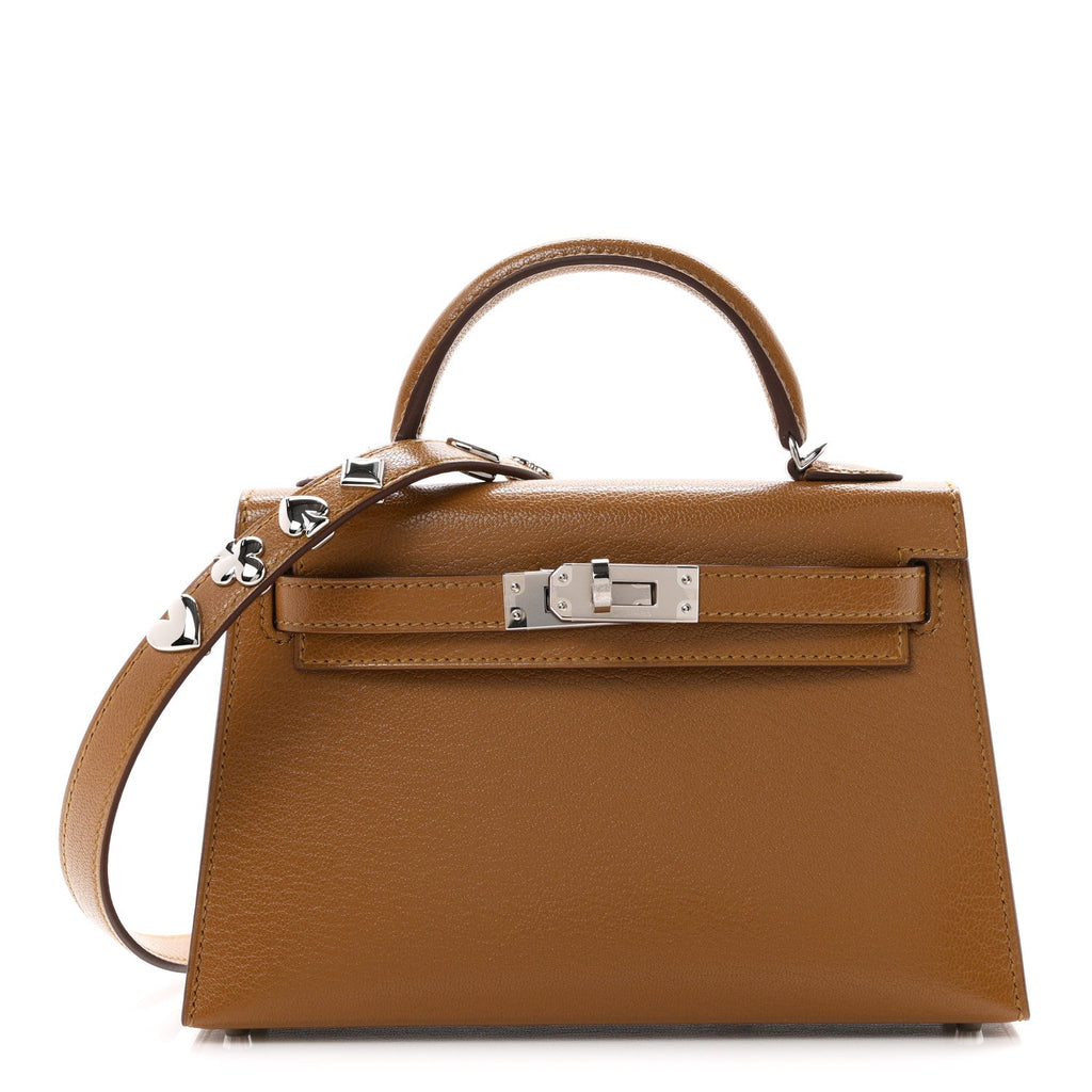 Chevre Chamkila Clou de Coeur Mini Kelly Sellier 20 Bronze Dore