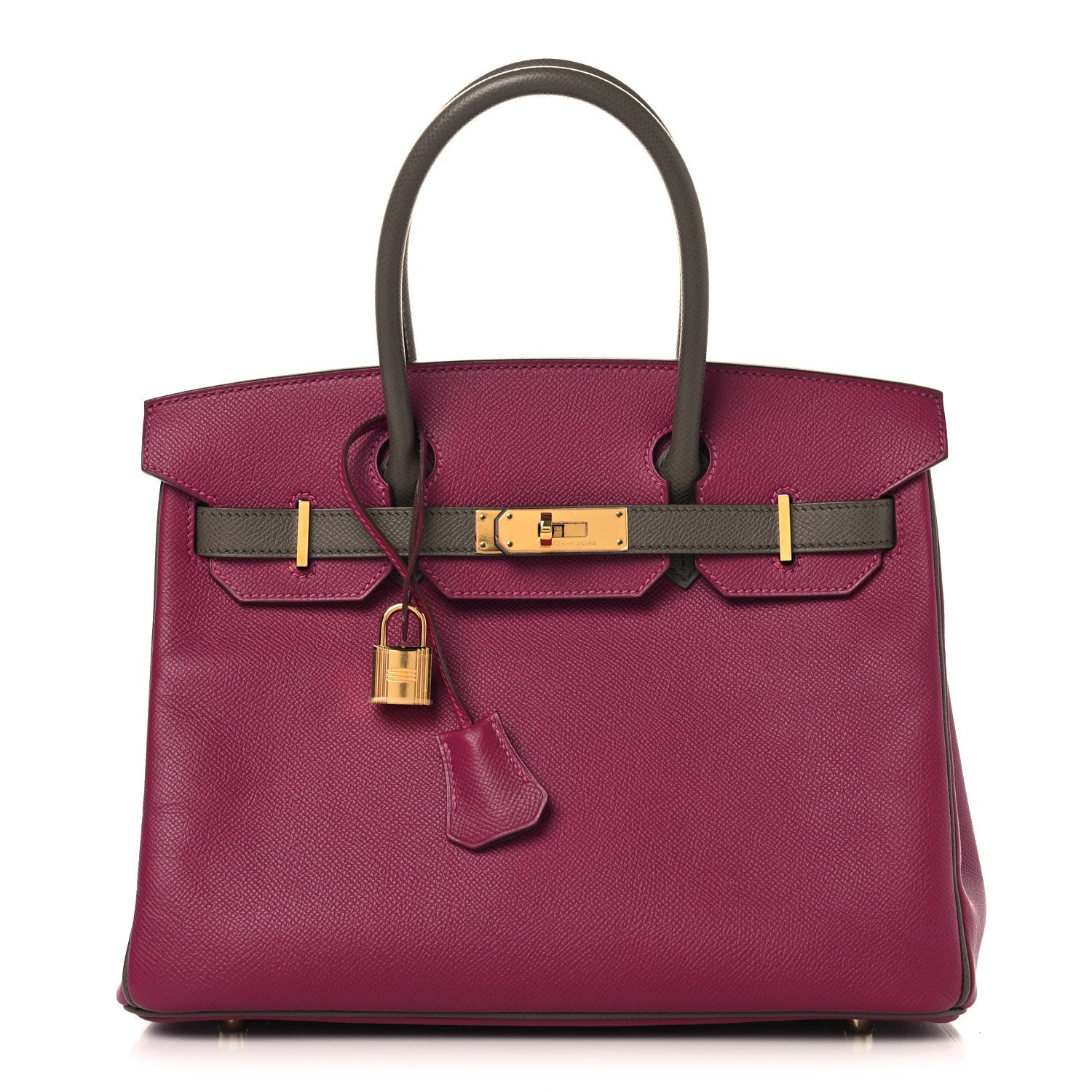 Epsom Horseshoe Birkin 30 Rose Poupre Etain