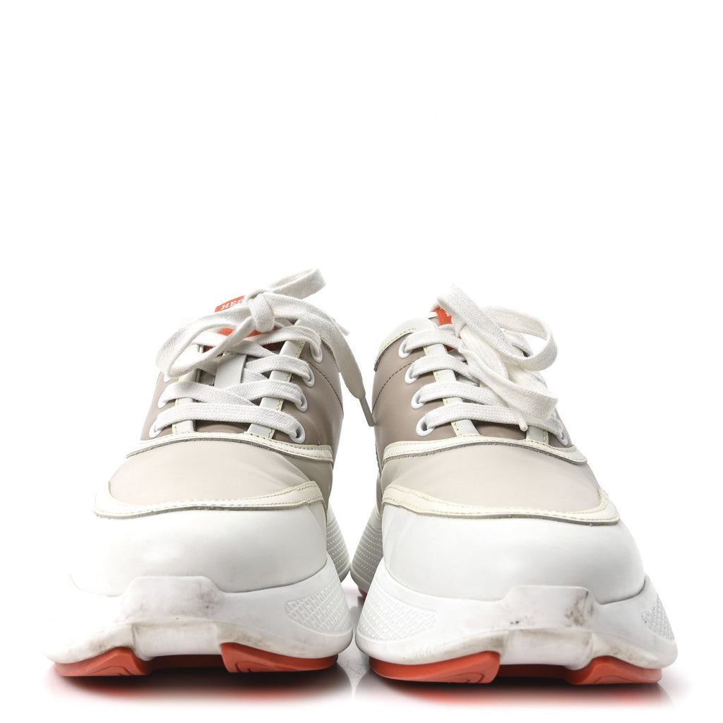 Calfskin Womens Giga Sneakers 37 Multicolor White Gomma