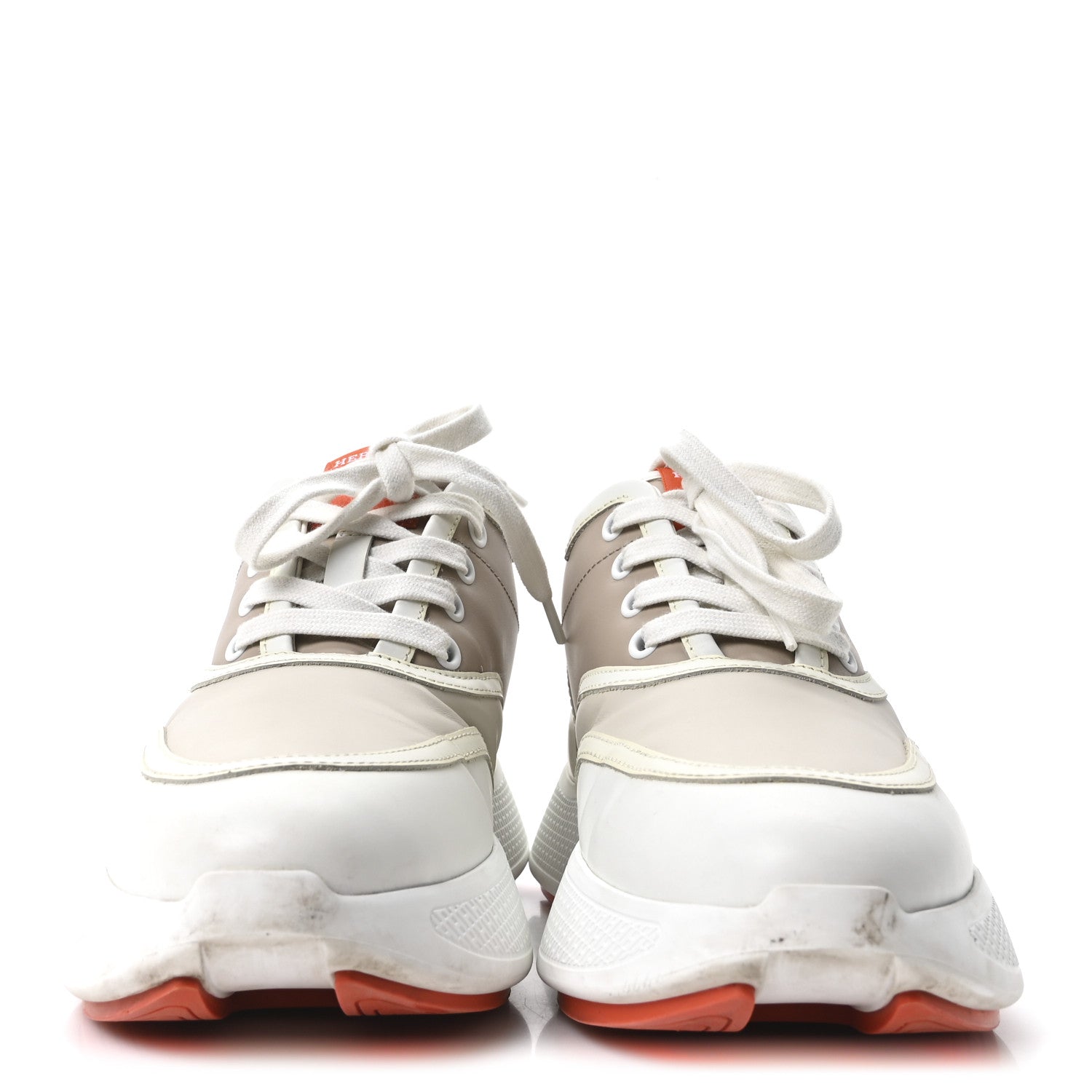 Calfskin Womens Giga Sneakers 37 Multicolor White Gomma