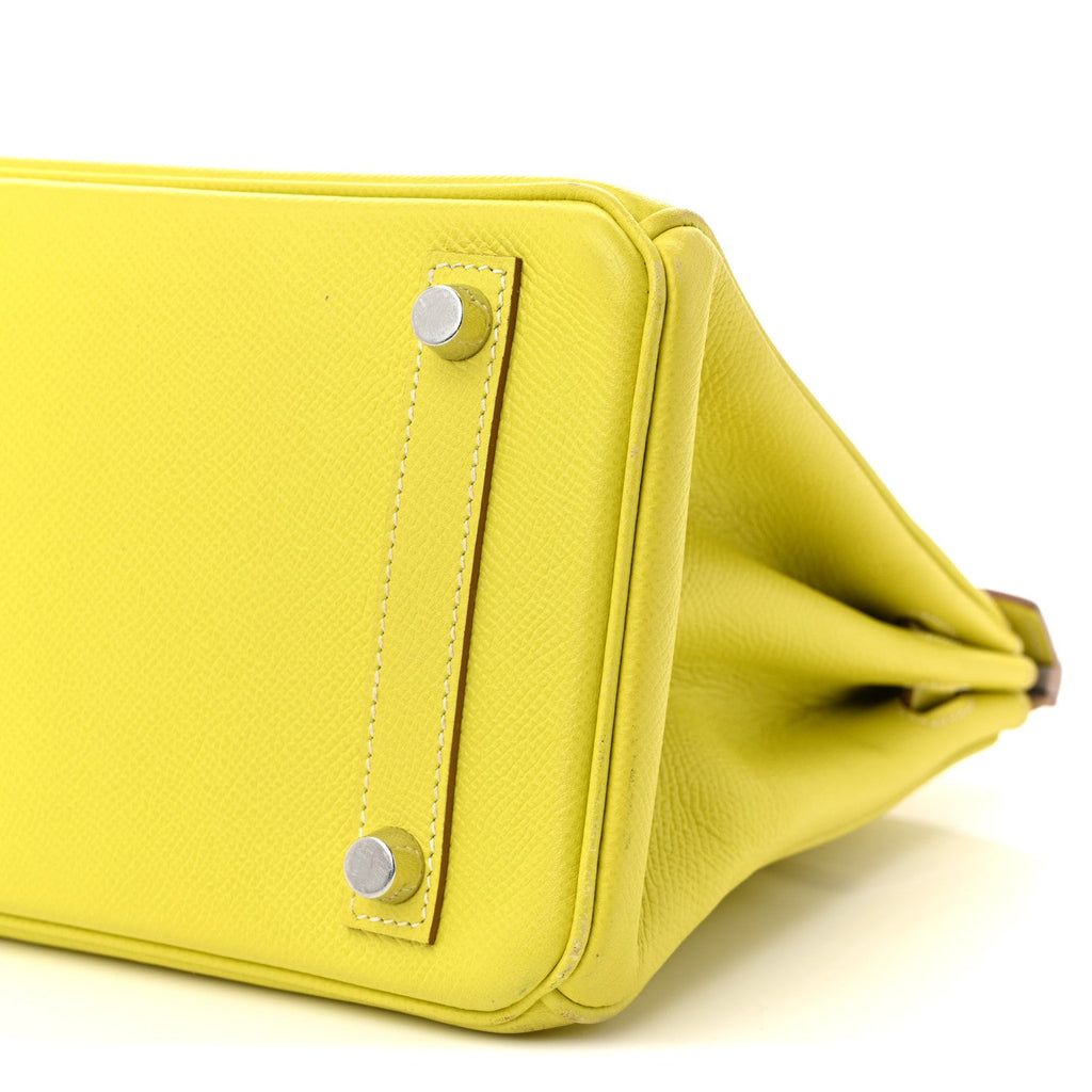 Epsom Candy Birkin 25 Lime Gris Perle