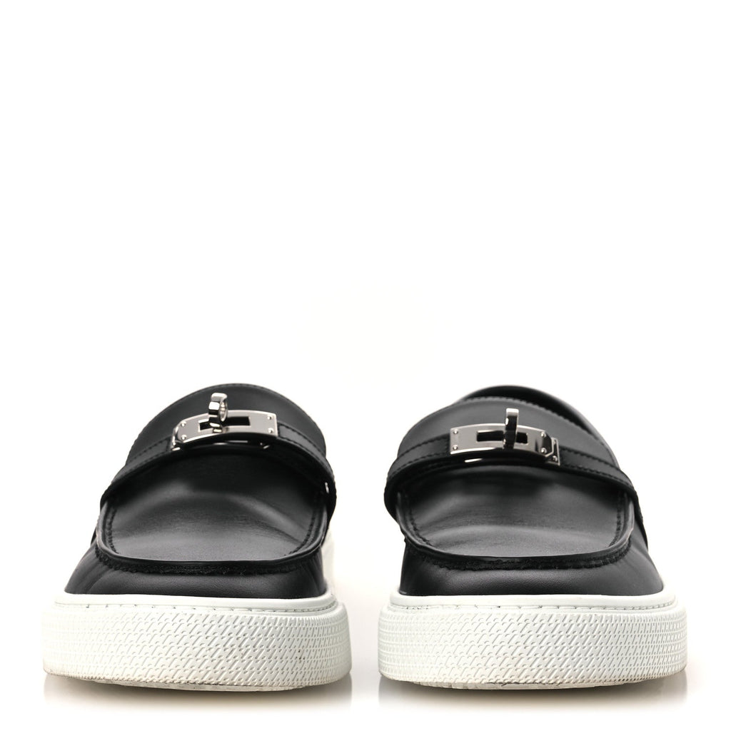 Calfskin Game Slip On Sneakers 39.5 Black