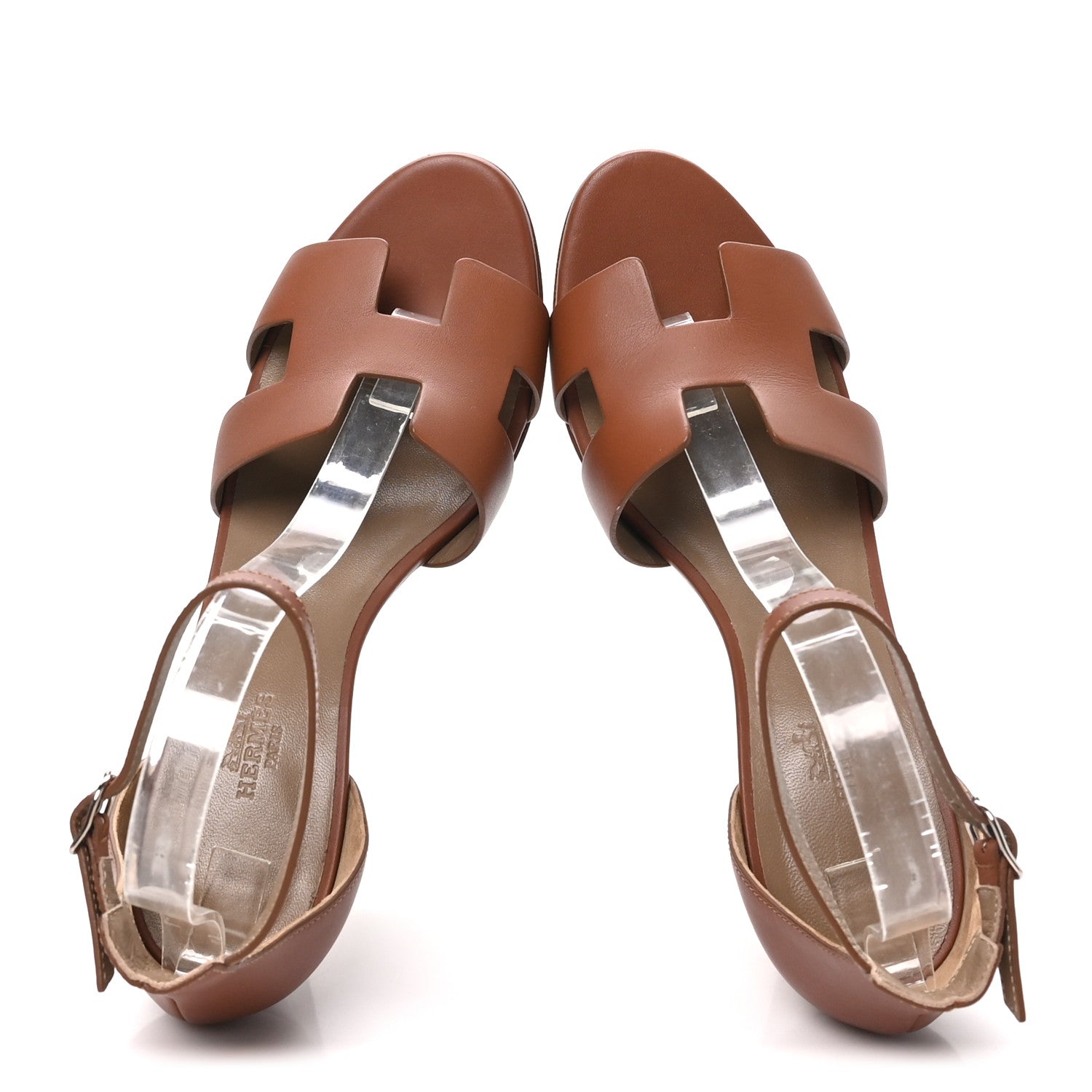 Calfskin Legend Wedge Sandals 38.5 Gold