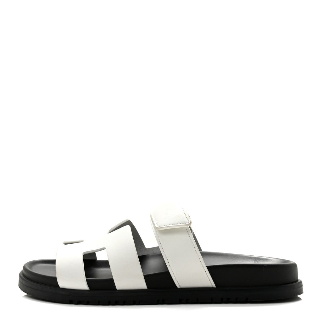 Calfskin Womens Chypre Sandals 38.5 White