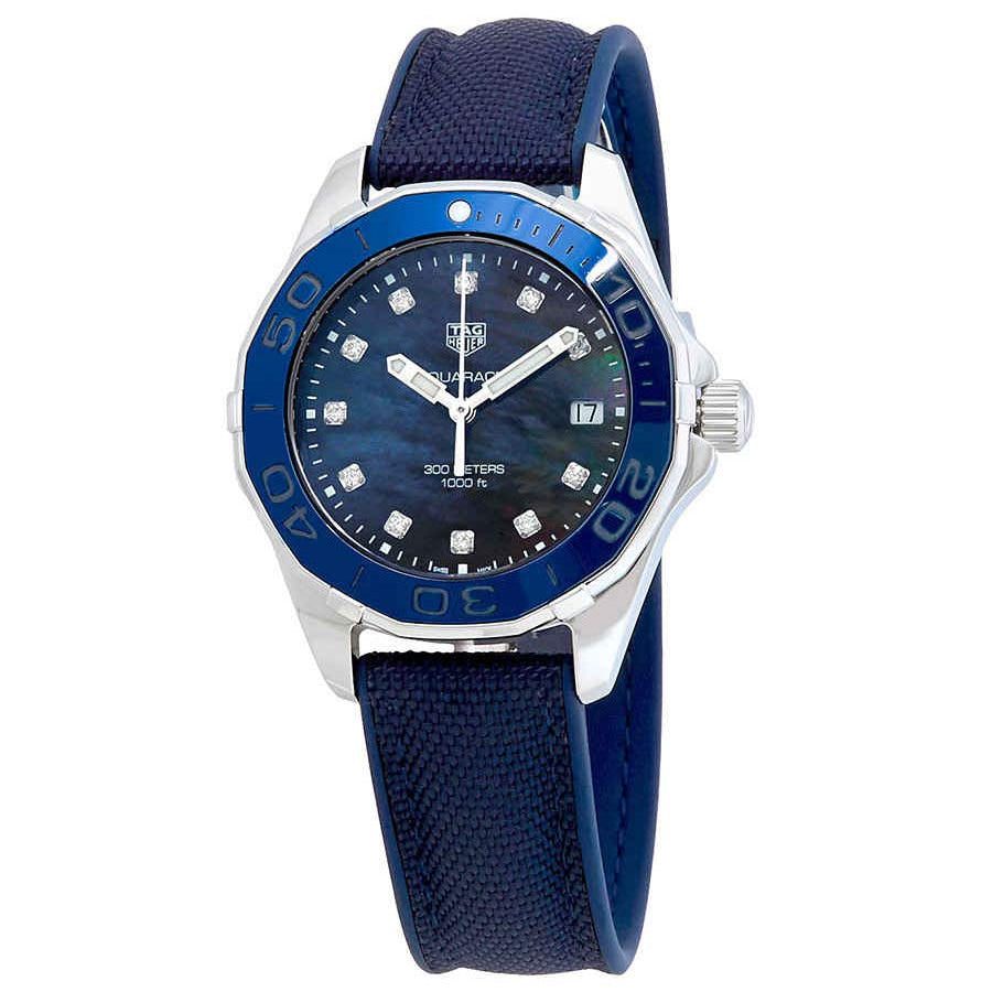 Tag Heuer Aquaracer Blue Mother of Pearl Dial Watch for Women - WAY131L.FT6091