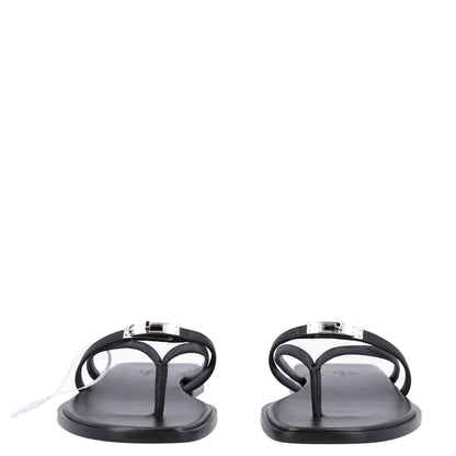 Calfskin Miss Sandals 39 Black