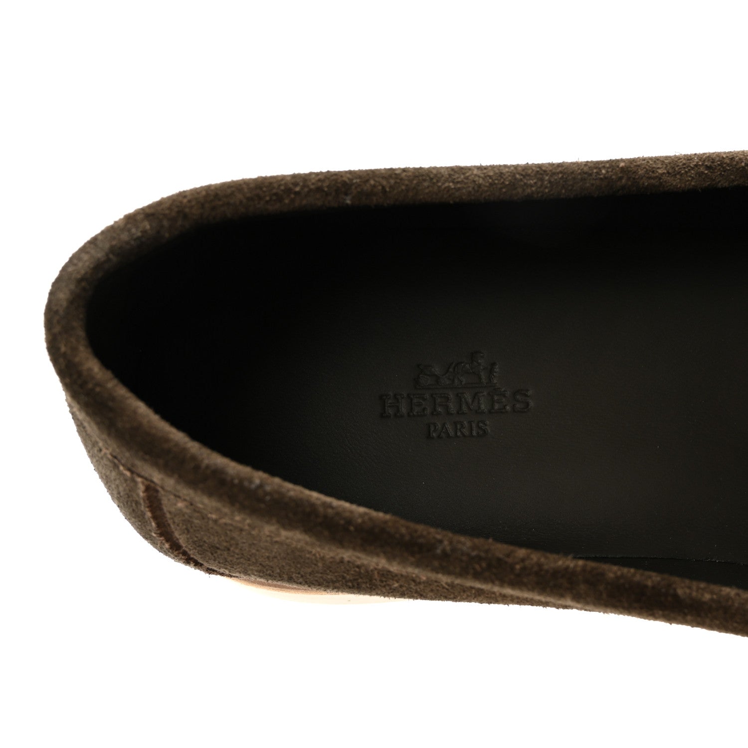 Suede Calfskin Mens Low Loafers 41.5 Ecorce