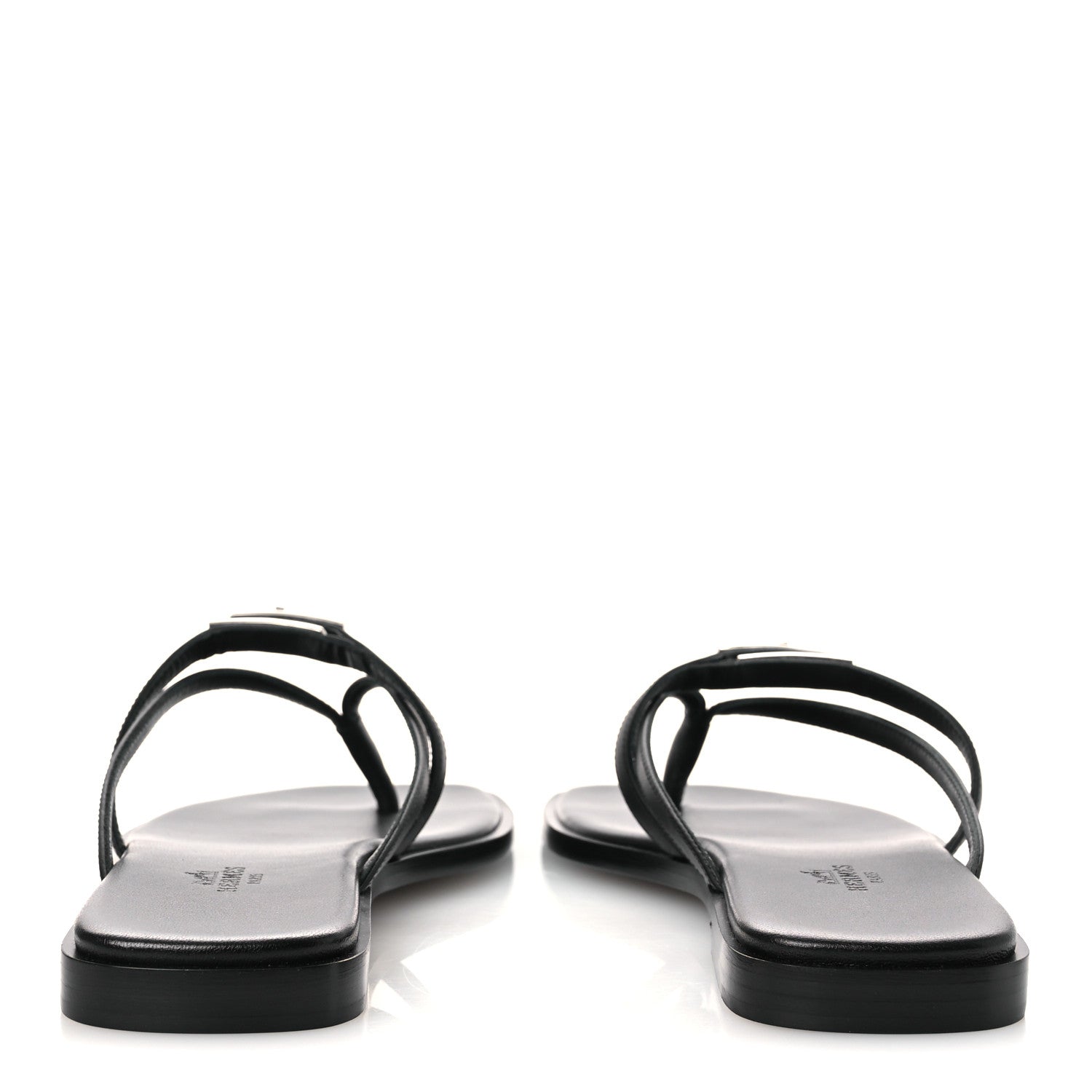 Calfskin Miss Sandals 37.5 Black