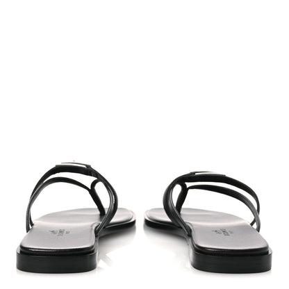 Calfskin Miss Sandals 37.5 Black