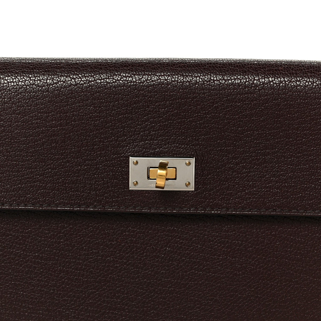 Chevre Chamkila Kelly Pocket Long Wallet Ebene