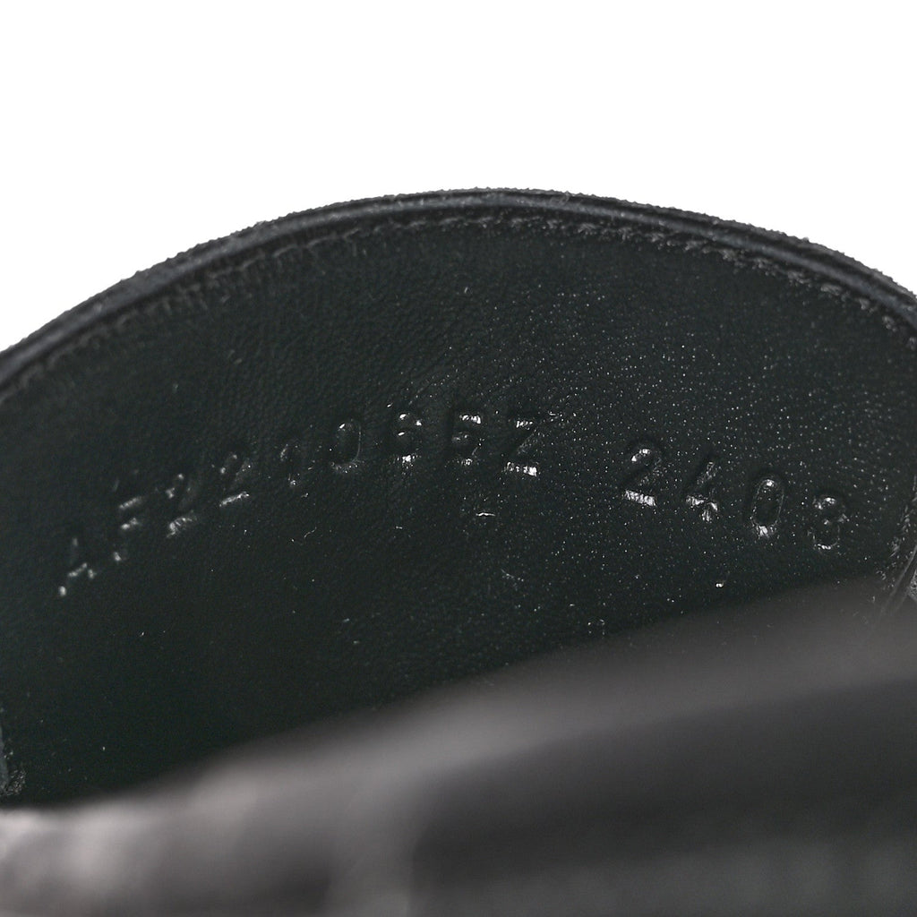 Suede Goatskin Paris Loafers 36 Black