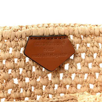 Raffia Calfskin Forte Del Marmi OnTheGo MM Natural Fuchsia