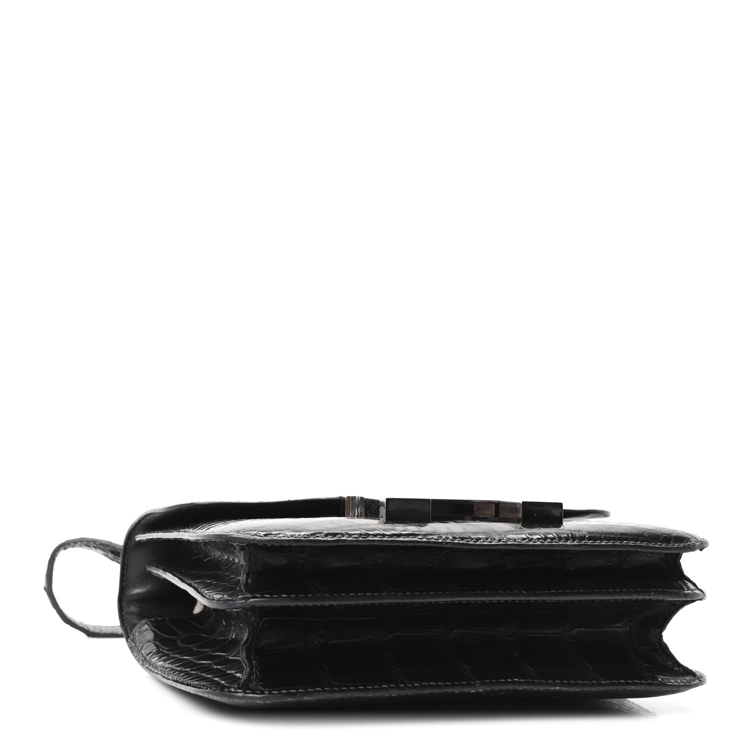 Shiny Alligator Constance 18 Black