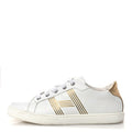 Metallic Calfskin Womens Advantage Sneakers 39.5 White Dore