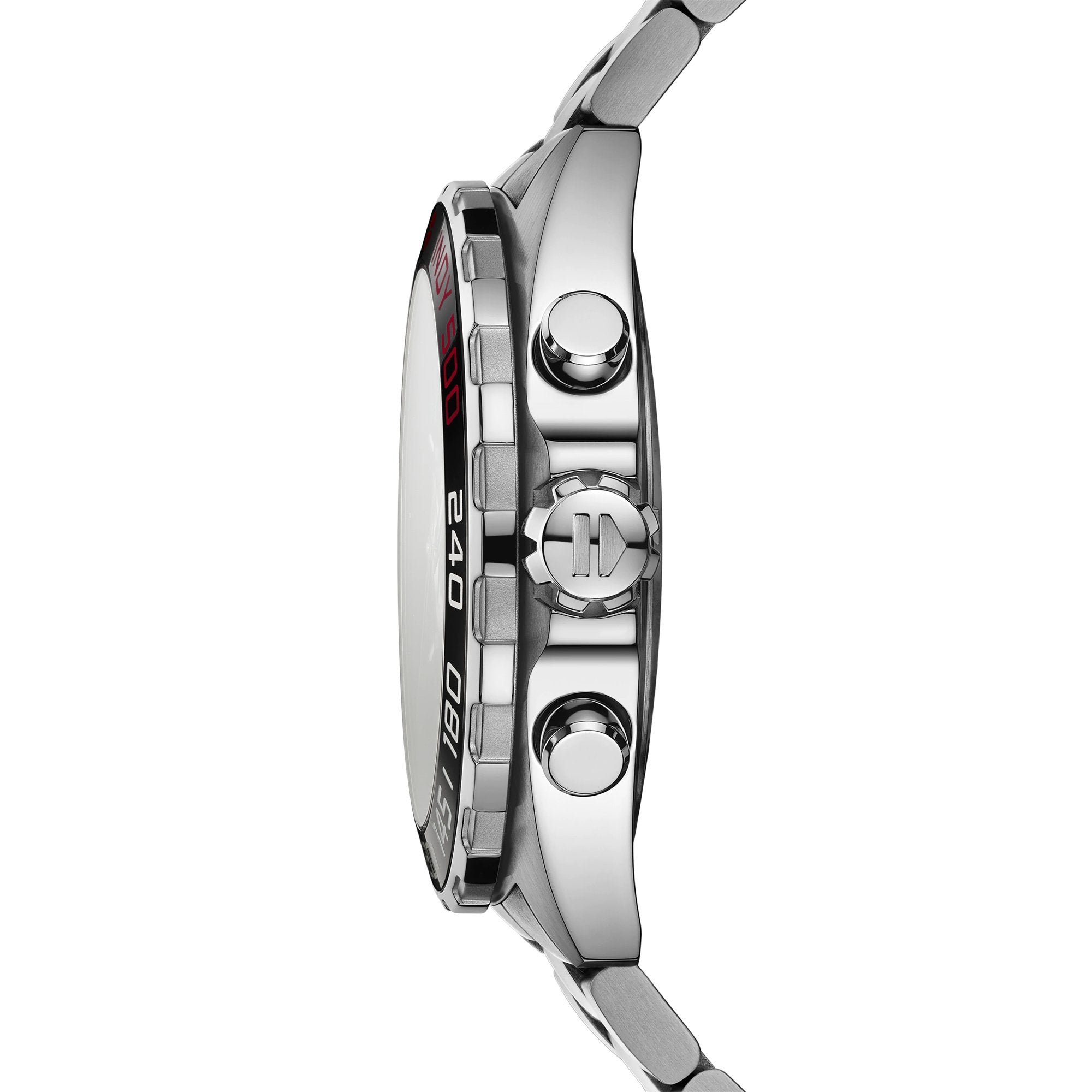Tag Heuer Formula 1 Indy 500 Special Edition Black Dial Silver Steel Strap Watch for Men - CAZ101V.BA0842
