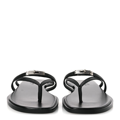 Calfskin Miss Sandals 37 Black