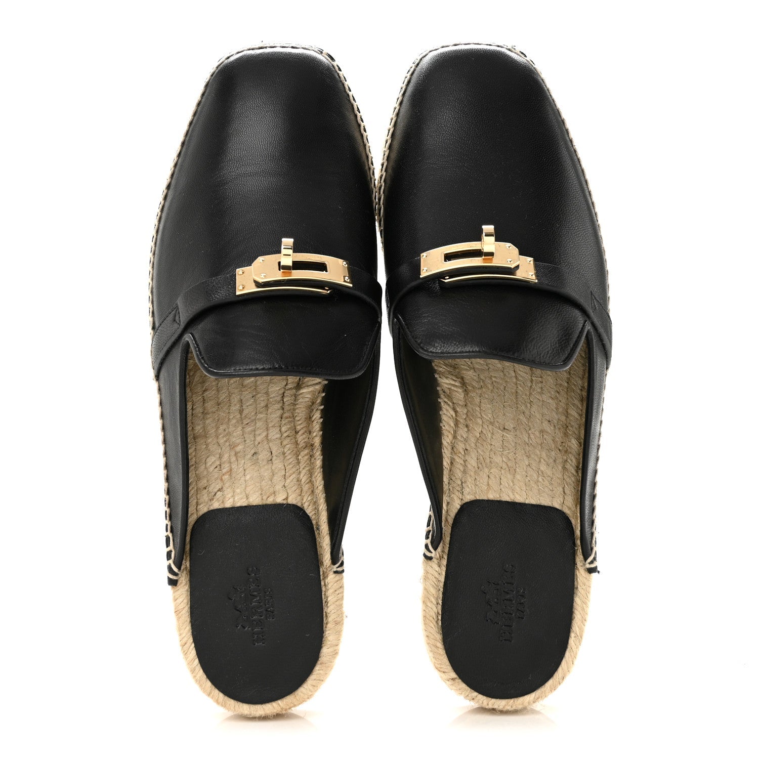 Goatskin Feria Espadrille 39 Black