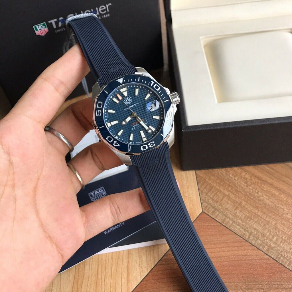 Tag Heuer Aquaracer Blue Dial Watch for Men -  WAY211C.FT6155