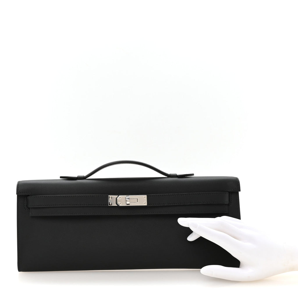 Swift Kelly Cut Clutch Pochette Black