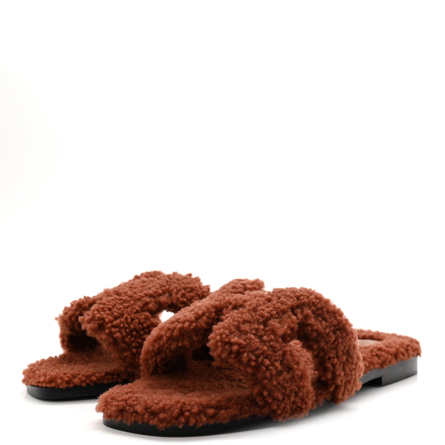 Woolskin Oran Sandals 37 Cognac