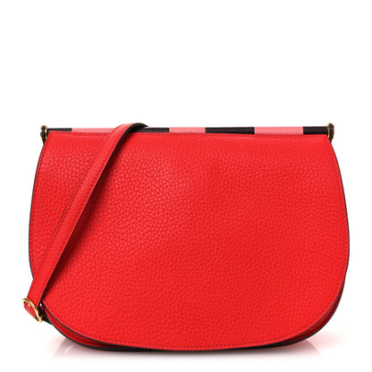 Taurillon Clemence Chevre Mysore Saut 25 Rouge De Coeur Rose Azalee Rouge Sellier