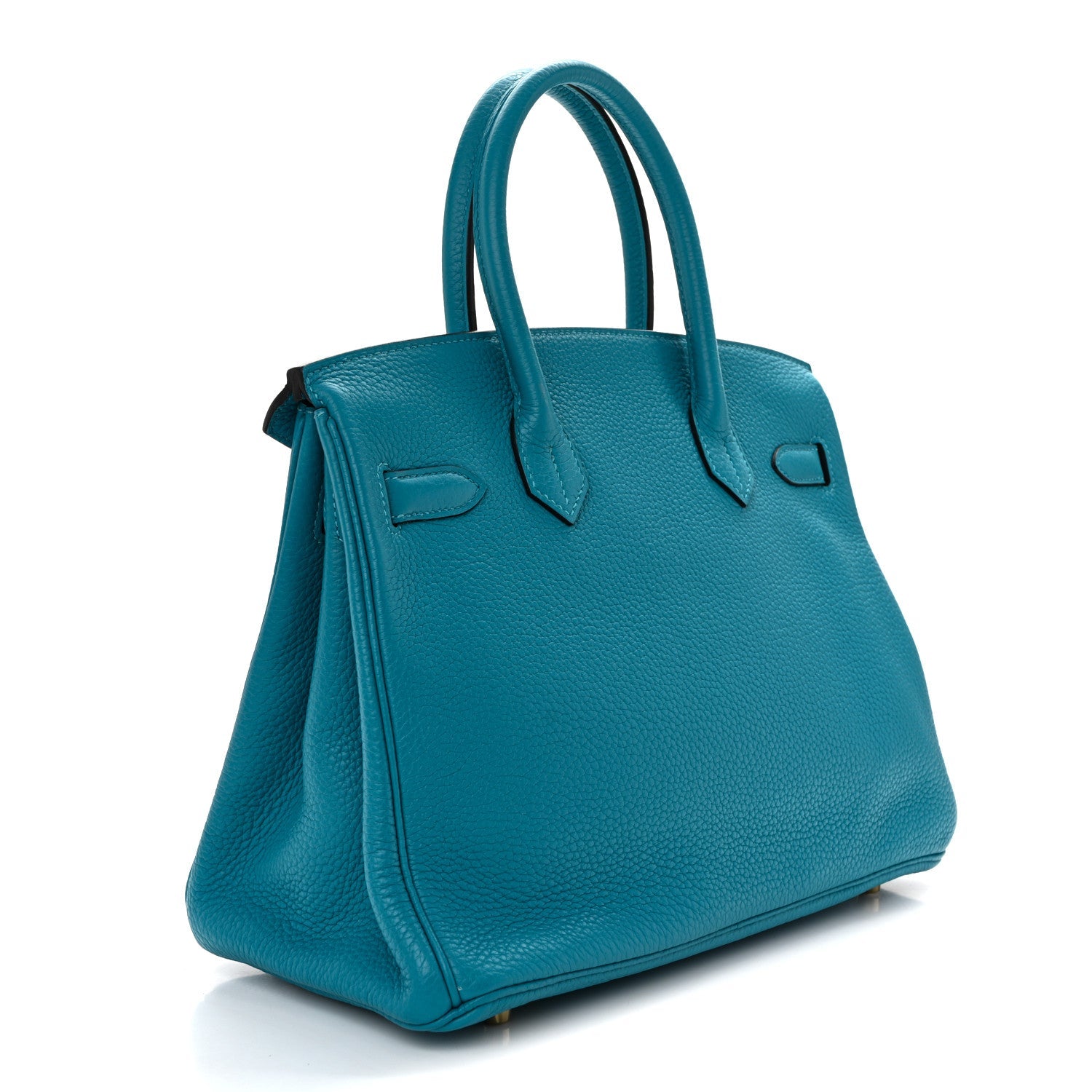 Taurillon Clemence Birkin 30 Turquoise