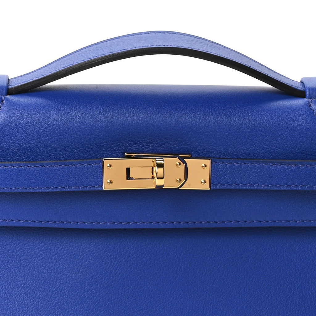Swift Kelly Pochette Clutch Bleu Electrique