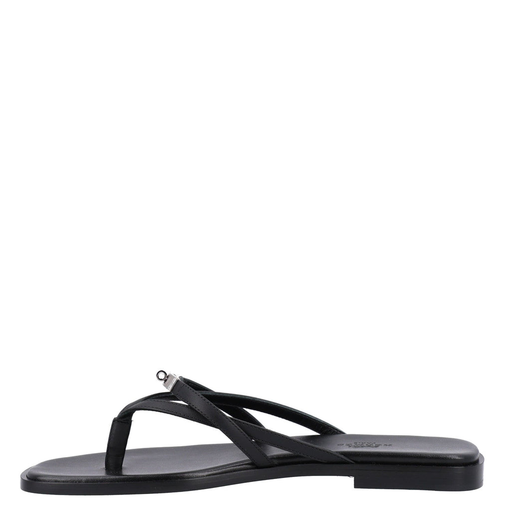 Calfskin Miss Sandals 37 Black