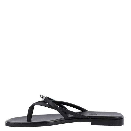 Calfskin Miss Sandals 37 Black