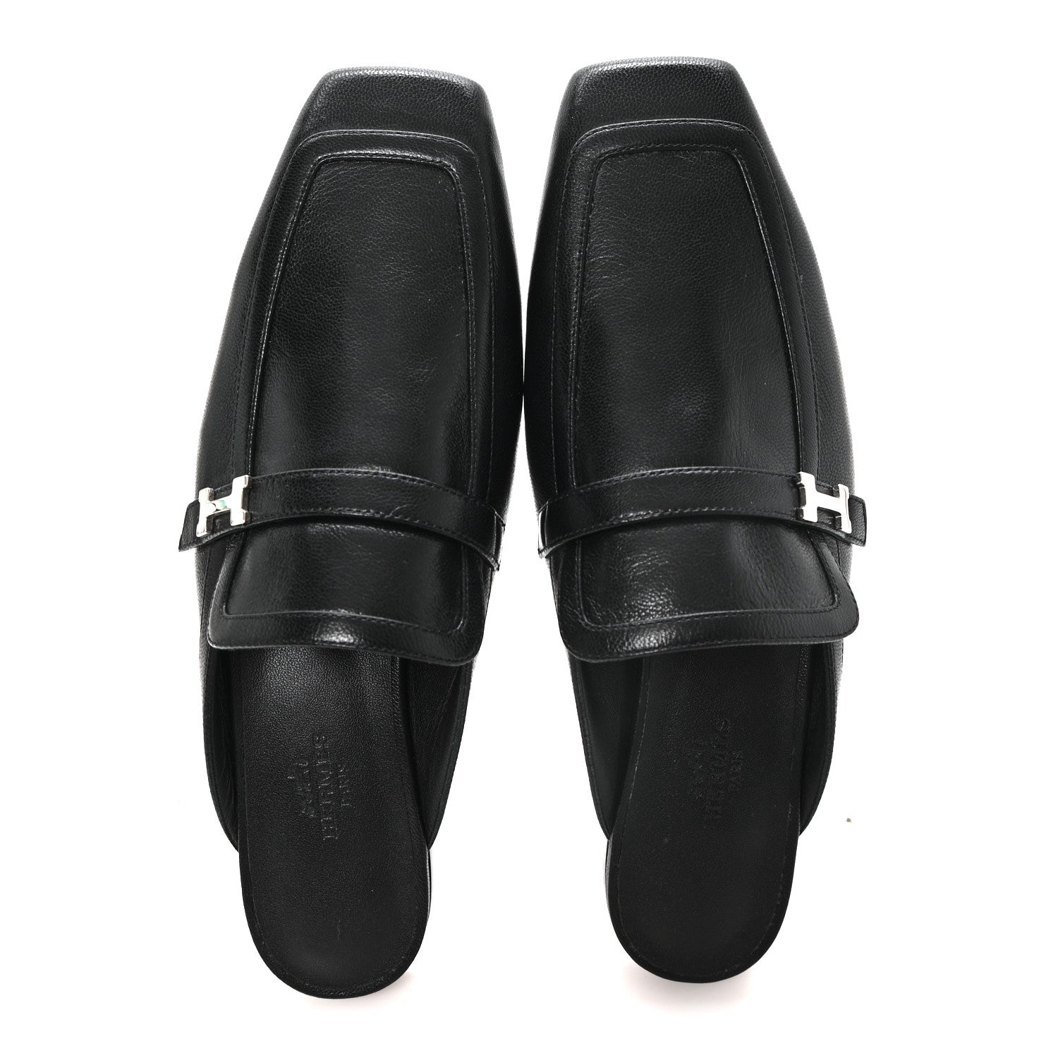 Goatskin Groupie Mules 37 Black