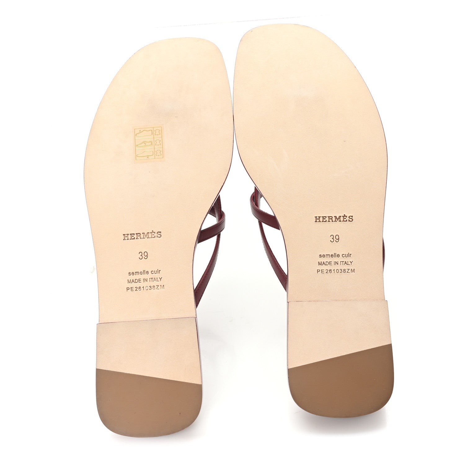 Calfskin Miss Sandals 39 Rouge H