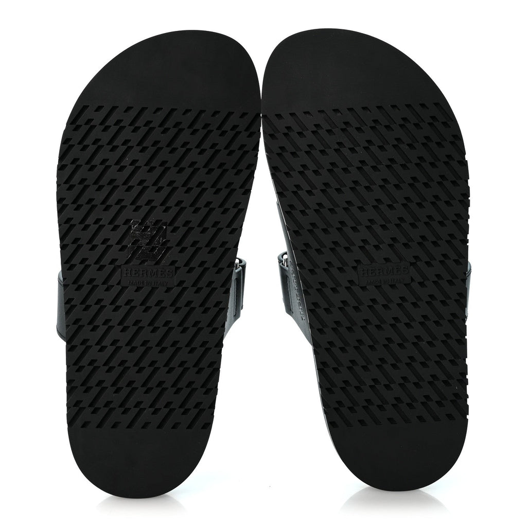 Calfskin Womens Chypre Sandals 36.5 Black