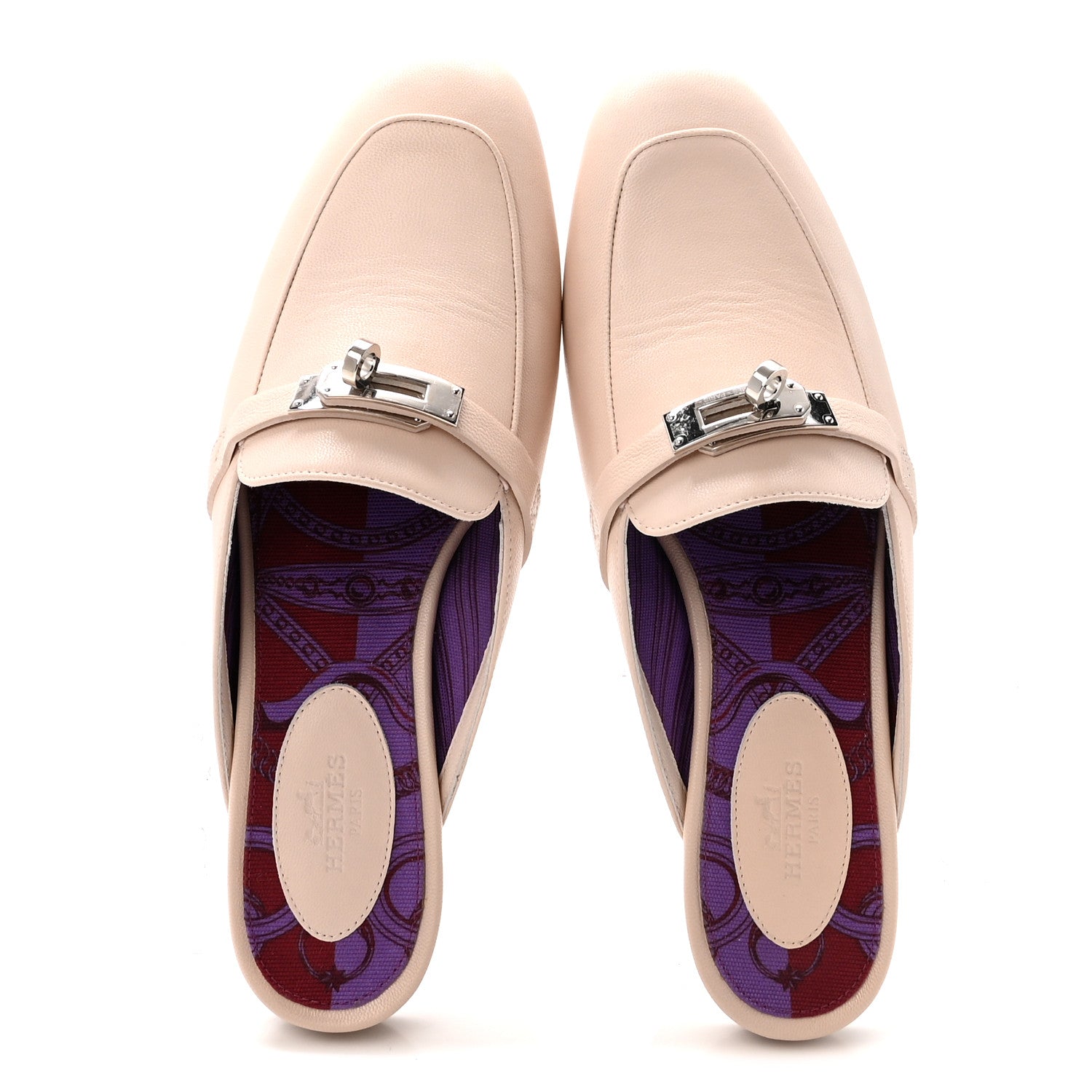 Goatskin Oz Mules 37.5 Blanc Poros