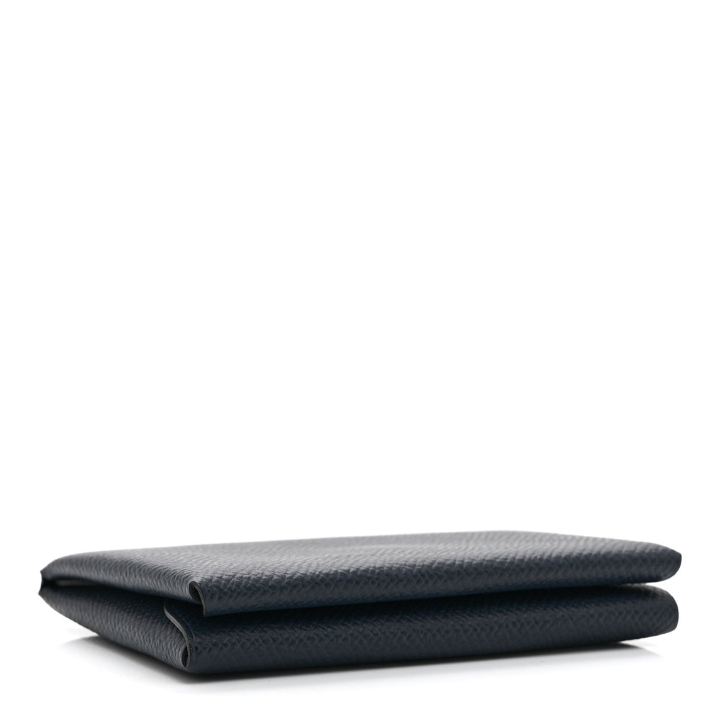 Epsom Verso Calvi Duo Card Case Bleu Indigo