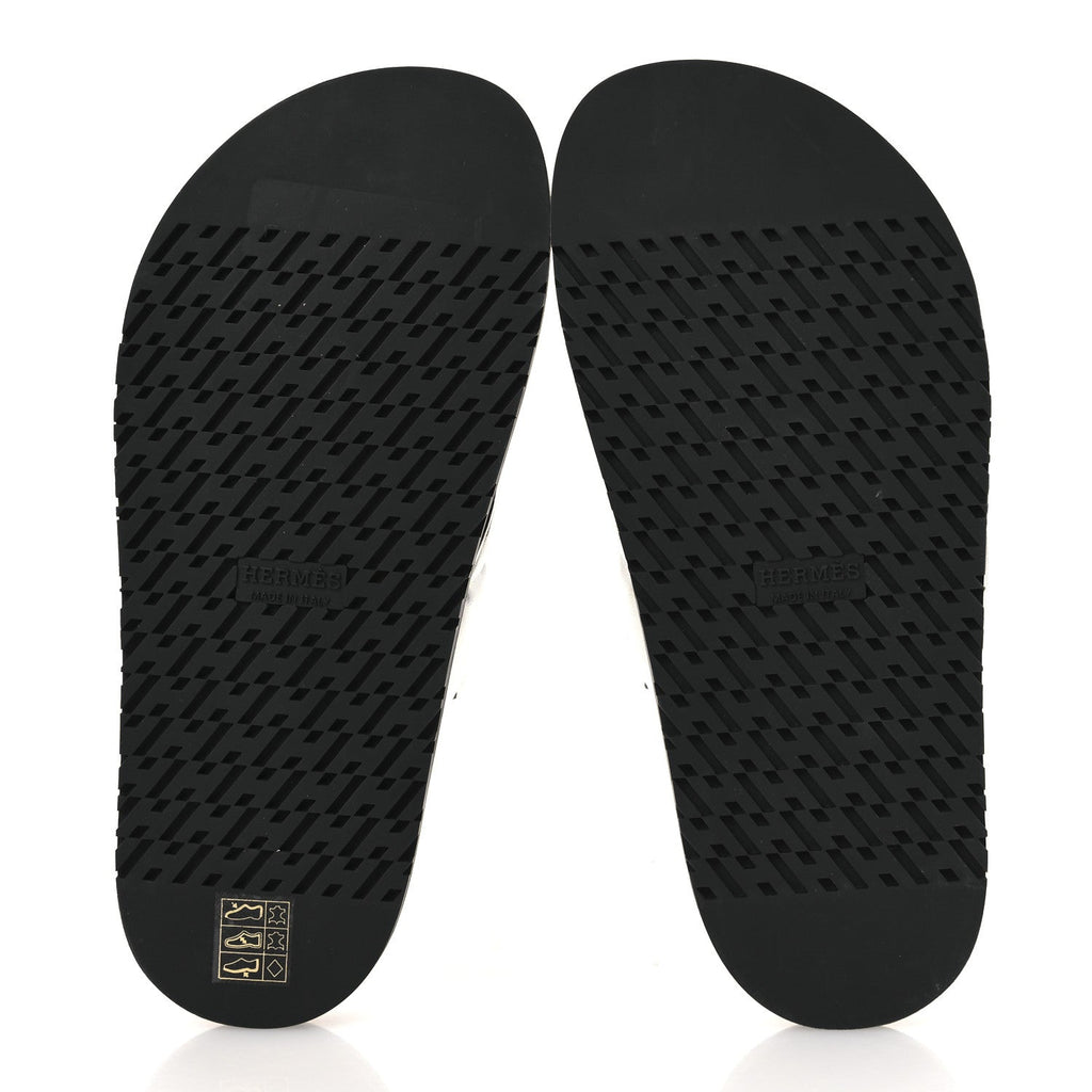 Metallic Nappa Extra Sandals 36 Gris Argente Black