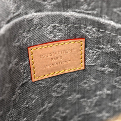 Monogram Denim Speedy Soft 30 Washed Gray